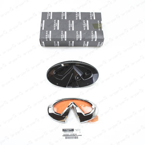 New Genuine Infiniti 2018-2022 Q50 Front Grille Emblem With Bracket Base SET