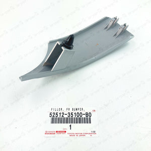 NEW GENUINE TOYOTA FJ CRUISER 07-14 SILVER FRONT RH BUMPER FILLER 52512-35100-B0