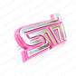 NEW GENUINE SUBARU 2004 IMPREZA WRX STI GDB FRONT GRILL EMBLEM BADGE PINK JDM