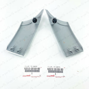 NEW GENUINE TOYOTA 2007-2014 FJ CRUISER  SILVER FRONT BUMPER FILLER RH & LH
