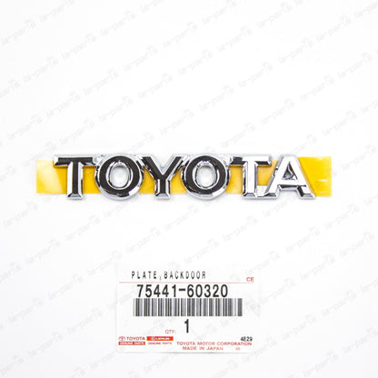 New Genuine Toyota 98-03 Land Cruiser Back Door Chrome TOYOTA Emblem 75441-60320