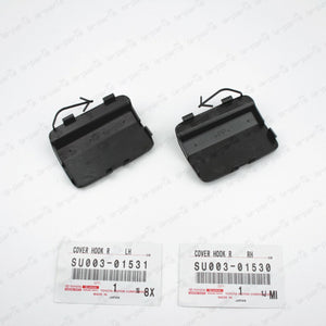 GENUINE TOYOTA SCION 13-16 FR-S 86 LEFT & RIGHT REAR BUMPER TOW EYE CAP SET OF 2