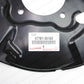NEW GENUINE TOYOTA FJ CRUISER 4RUNNER FRONT DISC BRAKE DUST COVER SET LH + RH