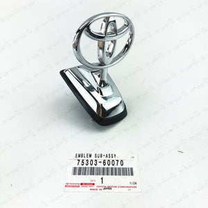 NEW GENUINE TOYOTA 98-07 LC J100 JDM FRONT HOOD CHROME EMBLEM 75303-60070