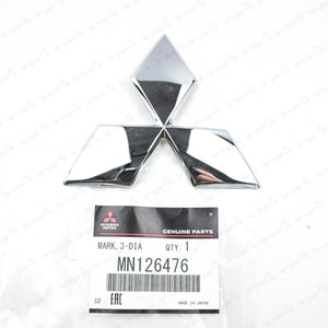 Genuine Mitsubishi 04-06 Lancer Galant Chrome Front Grille Logo Emblem MN126476