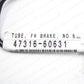 Genuine Toyota 09-14 FJ Cruiser 10-22 4Runner Front Brake Tube No.6 47316-60631