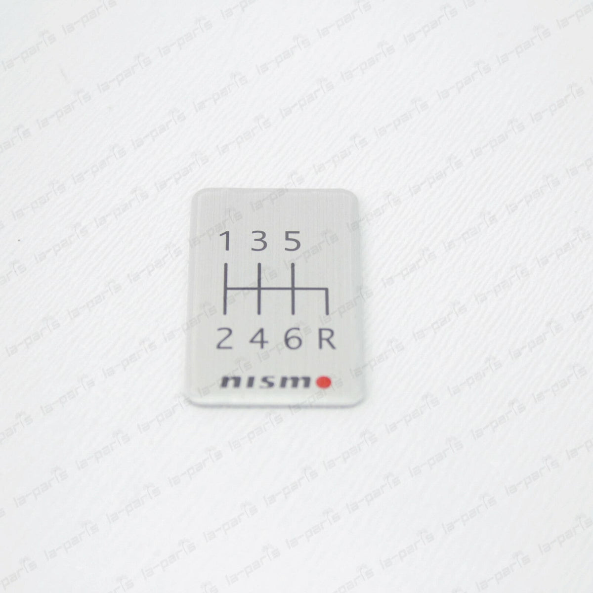 JDM GENUINE NISMO 6 SPEED CONSOLE SHIFT PATTERN BADGE ALUMINUM EMBLEM 96935RN001