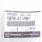 Genuine Mazda 17-24 CX-5 Driver Quarter Panel Mud Shield Mudguard KB7W-51-PW1