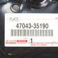 Genuine Toyota 00-02 4Runner Tacoma Tundra Passenger Rear Brake Backing Plate