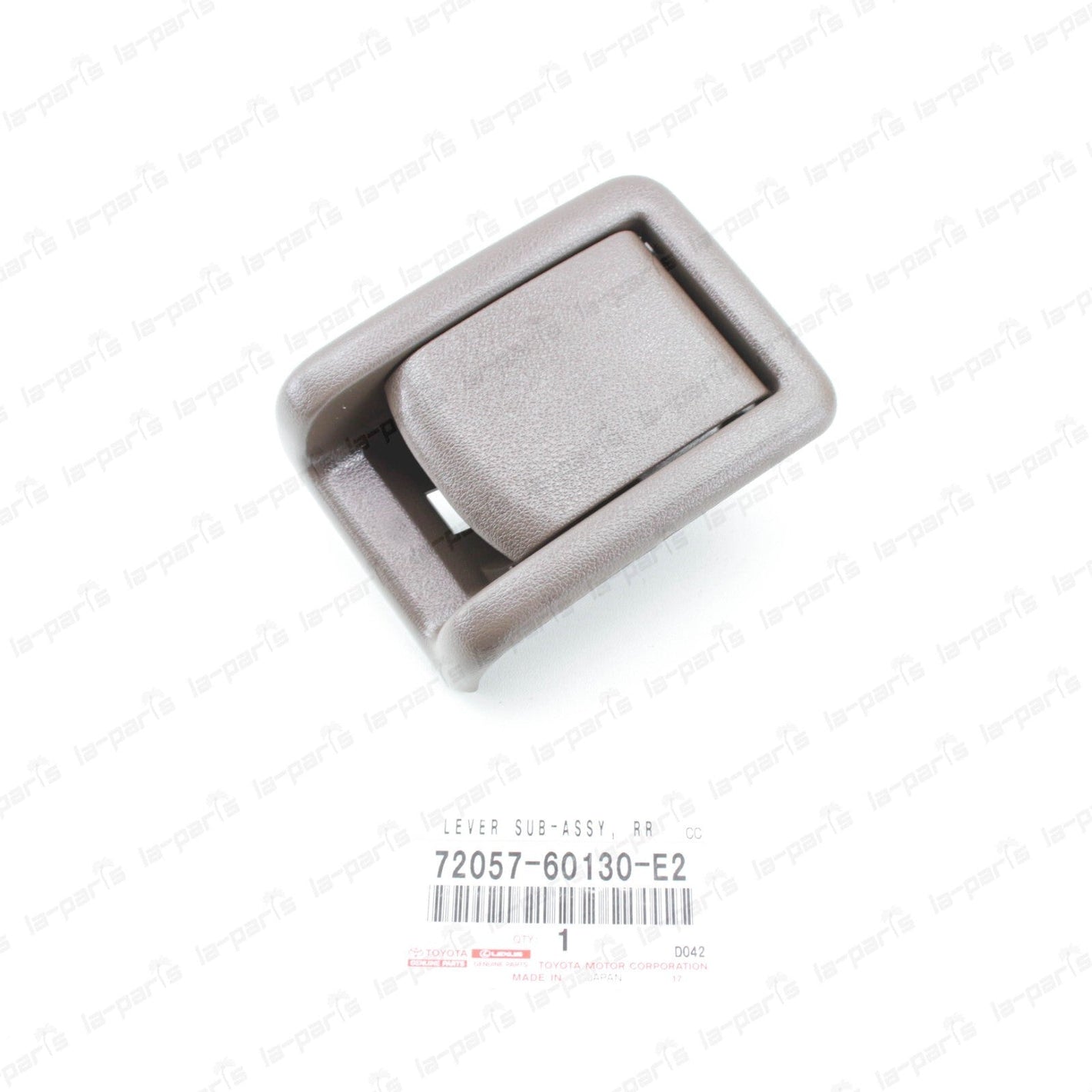 GENUINE TOYOTA LEVER SUB-ASSY, REAR SEAT LOCK CONTROL RH/LH 72057-60130-E2 SEPIA