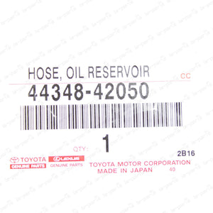 New Genuine Toyota 01-05 Rav4 Oil Reservoir Power Steering Hose 44348-42050