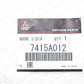 New Genuine Mitsubishi Lancer EVO 8 EVO 9 Rear Triple Diamond Emblem 7415A012