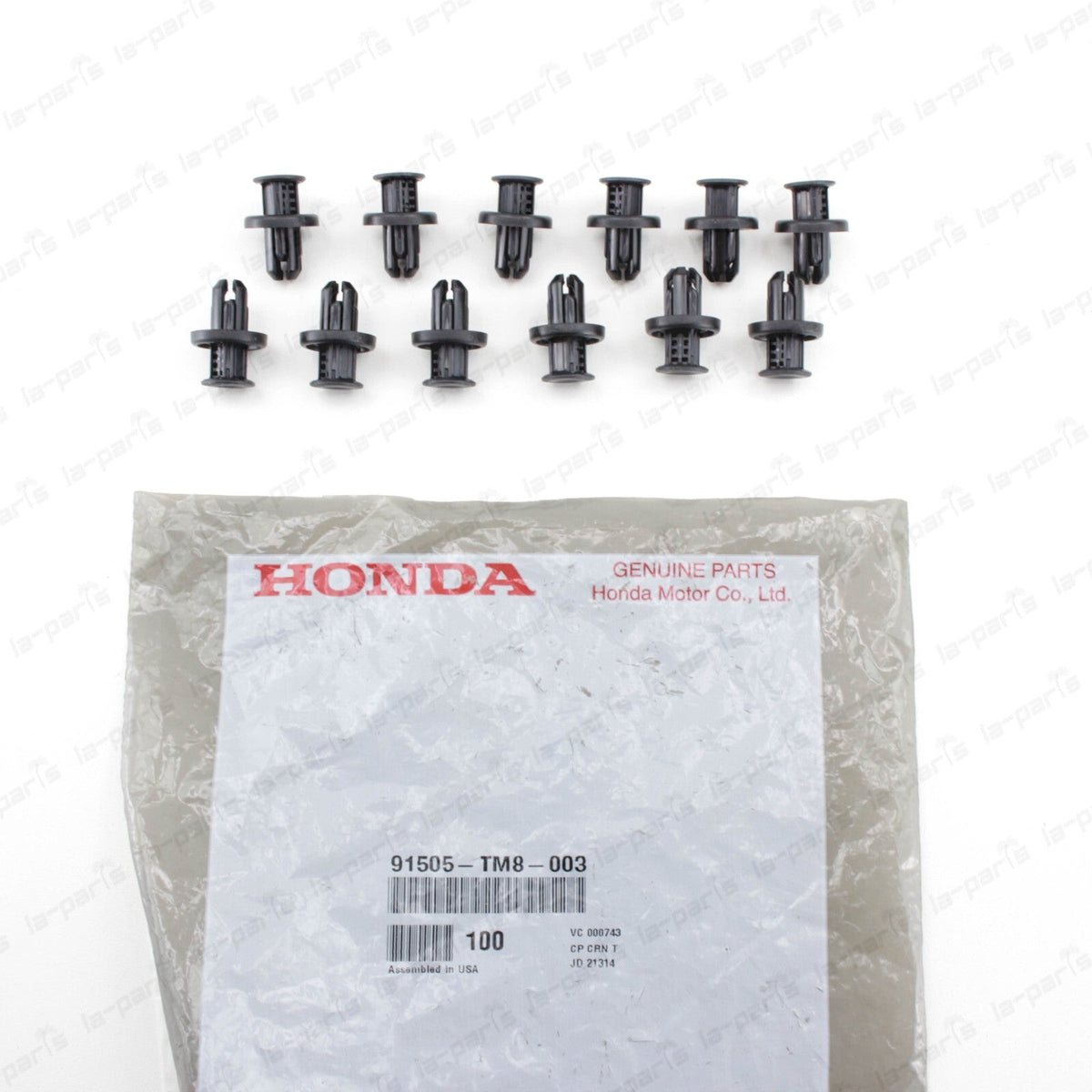 NEW GENUINE HONDA ACURA BUMPER UNDER COVER RETAINER CLIP 91505-TM8-003 12PCK