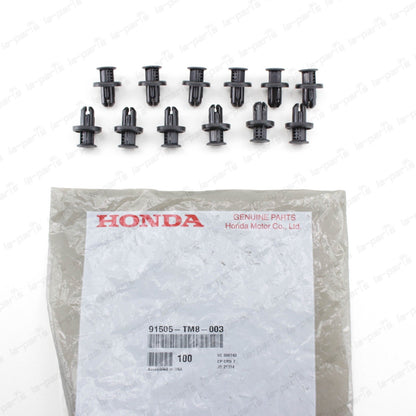 NEW GENUINE HONDA ACURA BUMPER UNDER COVER RETAINER CLIP 91505-TM8-003 12PCK