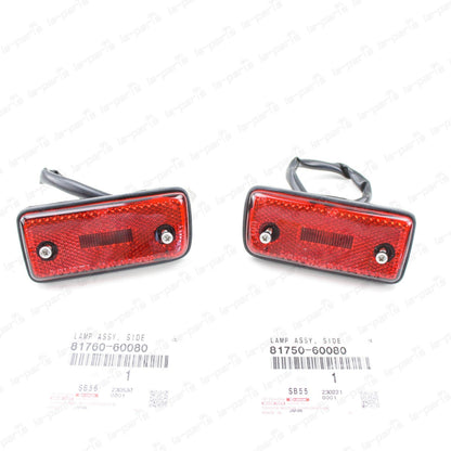 New Genuine OEM Toyota 92-97 Land Cruiser FZJ80 Rear Side Marker Light PAIR