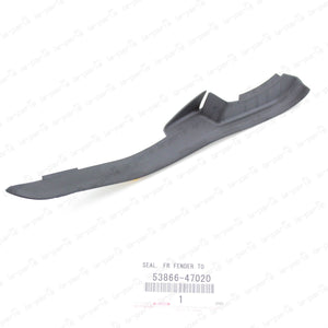 GENUINE TOYOTA 2010-2015 PRIUS PASSENGER SIDE FENDER TO COWL SEAL 53866-47020
