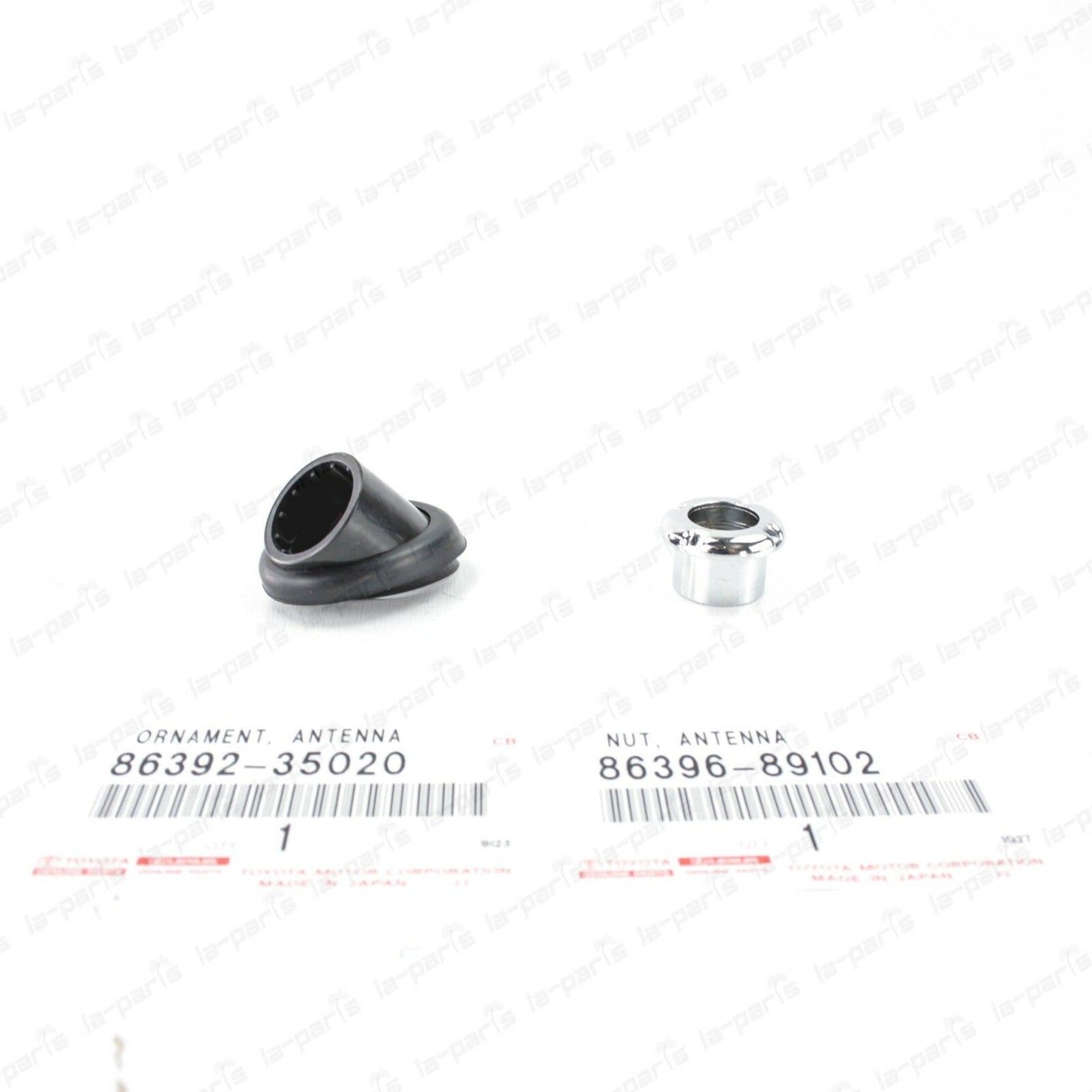GENUINE 96-02 TOYOTA 4RUNNER FACTORY  ANTENNA ORNAMENT BEZEL & MOUNTING NUT KIT