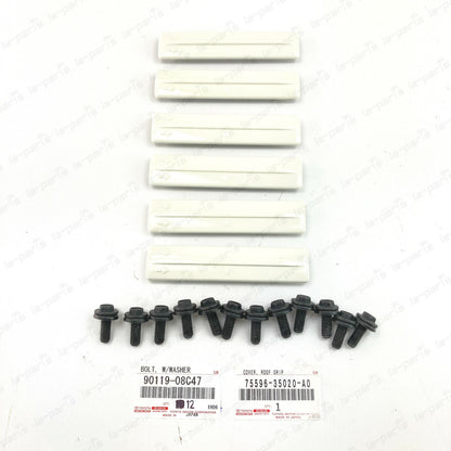 GENUINE TOYOTA 07-14 FJ CRUISER  ROOF RACK REMOVAL KIT COVER CLIPS & BOLTS SET