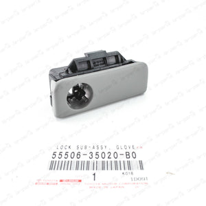 New Genuine OEM Toyota 03-09 4Runner Stone Color Glove Box Lock 55506-35020-B0