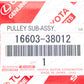 GENUINE TOYOTA LEXUS SEQUOIA TUNDRA GX460 LX570 N.1 IDLER PULLEY 16603-38012