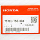 New Genuine OEM JDM Honda 2014 FiT RS Red Emblem 75731-T5B-003