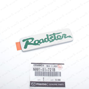 New Genuine OEM Mazda MX-5 Miata Rear Green Roadster Badge N001-51-721B