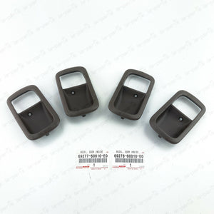 NEW GENUINE TOYOTA LC 80 LEXUS LX450 OAK INNER DOOR HANDLE BEZEL FRONT REAR SET