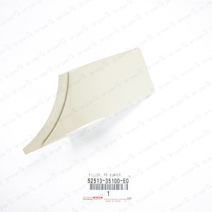 New Genuine Toyota FJ Cruiser Beige Front Driver Bumper Filler 52513-35100-E0