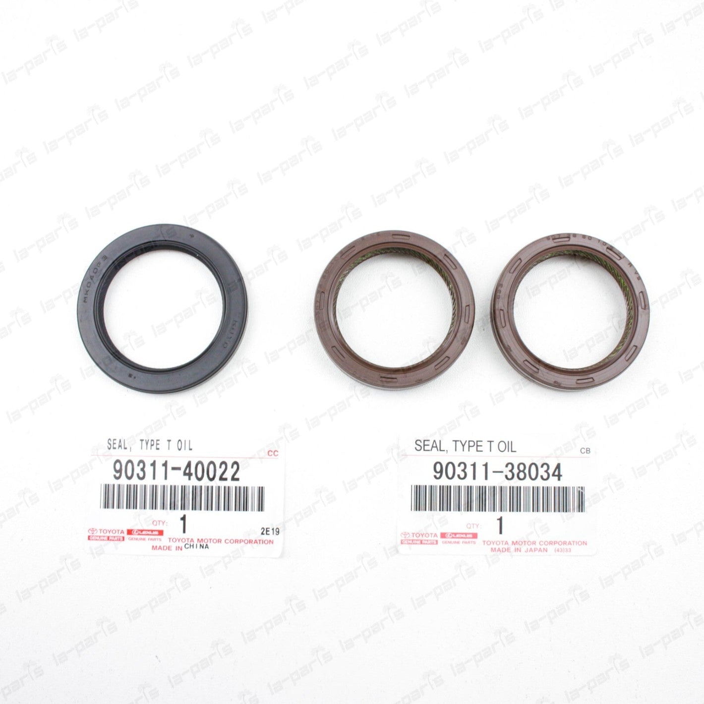 GENUINE FOR TOYOTA CAMRY AVALON ES 300 RX300 FRONT 3L CAM AND CRANK SEALS SET