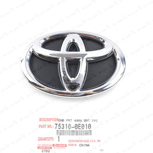 New Genuine Toyota 14-16 Highlander Front Radiator Grille Emblem 75310-0E010