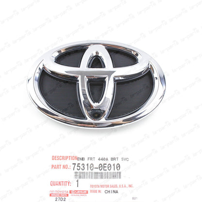 New Genuine Toyota 14-16 Highlander Front Radiator Grille Emblem 75310-0E010