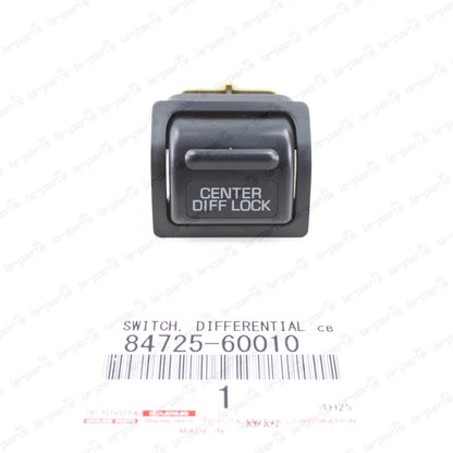 Genuine Toyota 91-95 Land Cruiser 80 Center Differential Lock Switch 84725-60010
