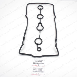 NEW GENUINE TOYOTA BEAMS 3S-GE VALVE COVER GASKET SET 11213-88560 + 11214-88560