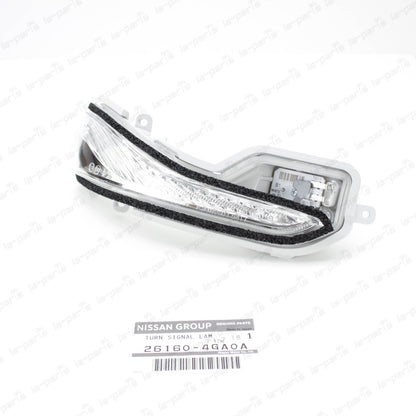 GENUINE INFINITI Q50 Q60 Q70 QX30 PASSENGER DOOR MIRROR TURN SIGNAL 26160-4GA0A
