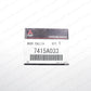 New Genuine OEM Mitsubishi Ralliart Emblem 7415A033 Made in Japan 108x26mm