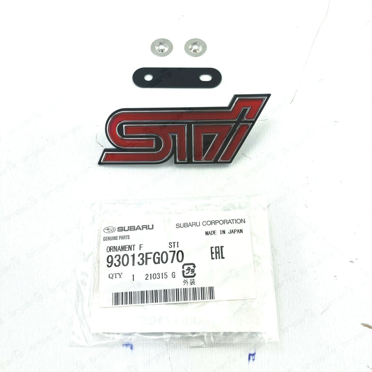 Genuine OEM Subaru 11-14 Impreza WRX STi GRB GVB Front Grill Sti Emblem Badge
