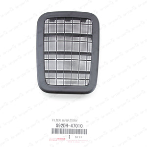 GENUINE TOYOTA 2010-06/2015 PRIUS HV BATTERY COOLING AIR INTAKE FILTER SCREEN