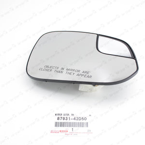 New Genuine Toyota 2016-2018 Rav4 Heated Passenger Side Mirror Glass 87931-42D50