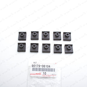New Genuine OEM Toyota Lexus Splash Shield Under Cover U-Nut 90179-06104 Qty:10