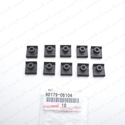New Genuine OEM Toyota Lexus Splash Shield Under Cover U-Nut 90179-06104 Qty:10