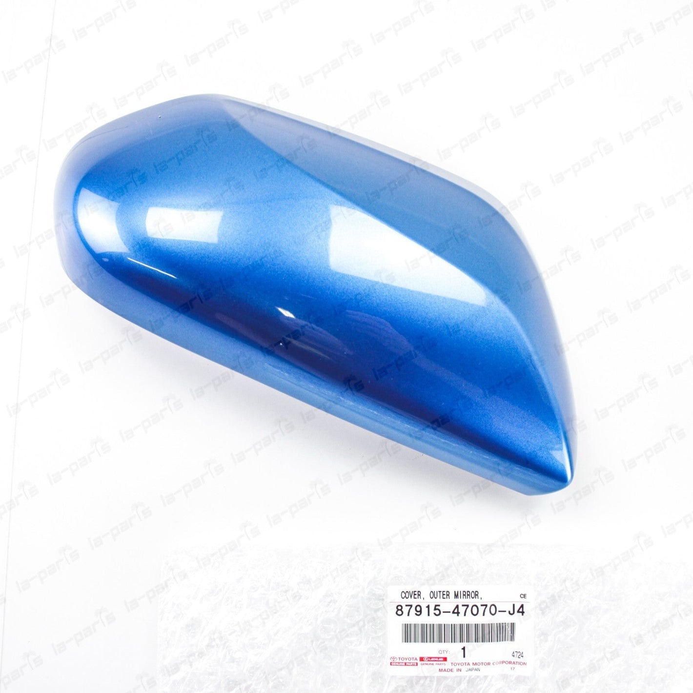 Genuine Toyota 16-21 Prius Passenger Mirror Cover Blue Metallic 87915-47070-J4