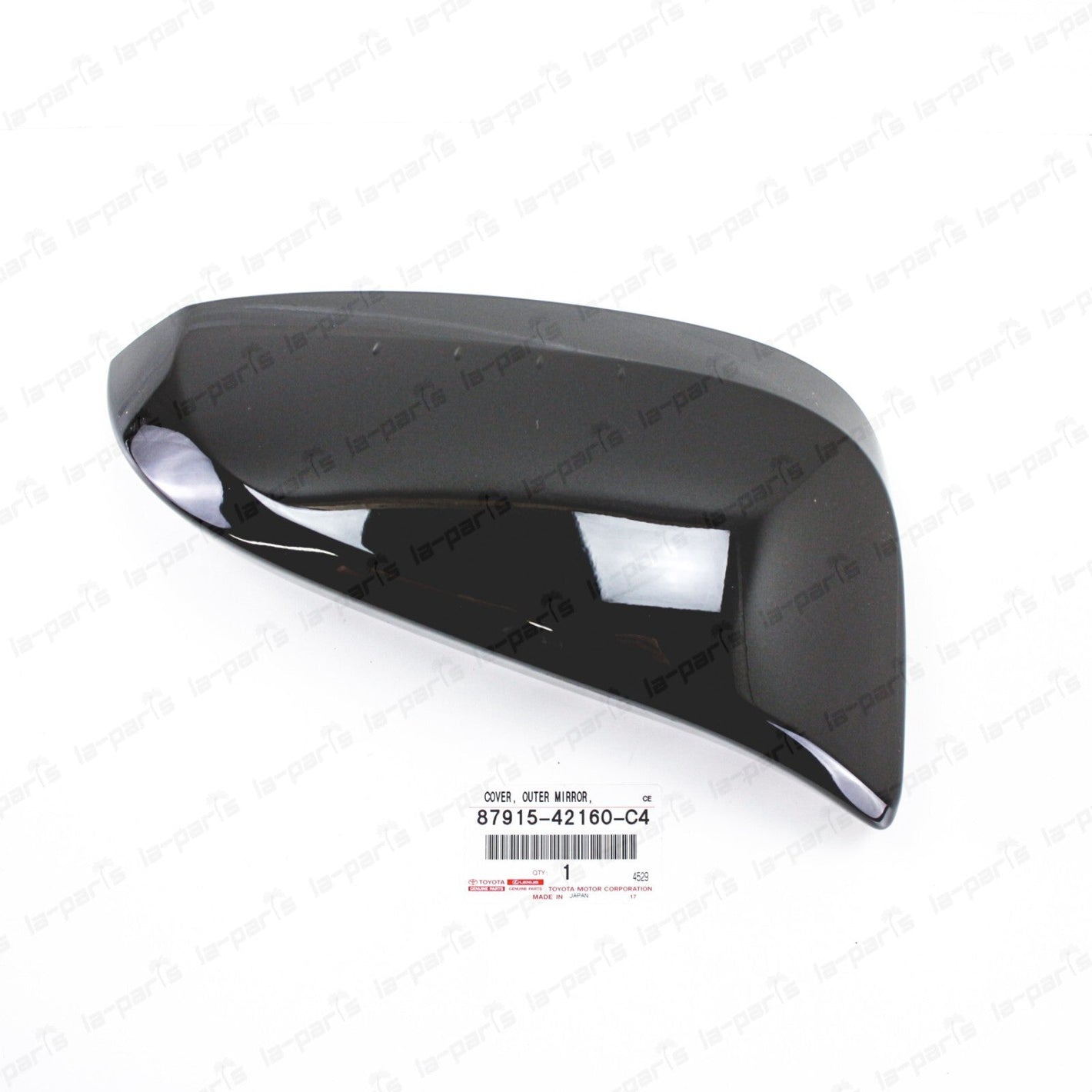 Genuine Toyota 14-23 4Runner Passenger Side Mirror Cover Black 87915-42160-C4