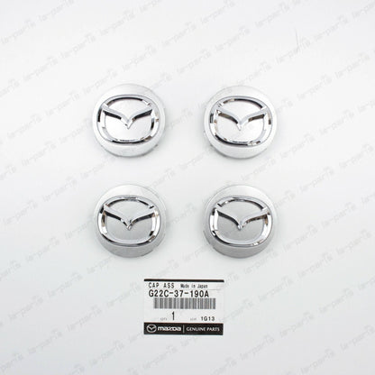 SET OF 4 NEW GENUINE MAZDA CENTER  WHEEL CAP G22C-37-190A