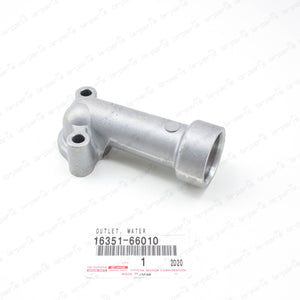 NEW GENUINE TOYOTA 95-97 LAND CRUISER 80 LX450 WATER BY-PASS OUTLET 16351-66010