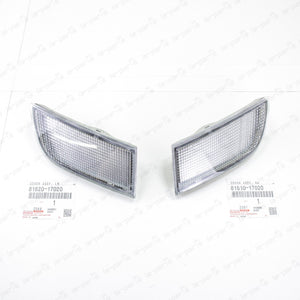 New Genuine OEM Toyota MR2 SW20 Front Clearance Lamp Right & Left Clear Lens Set