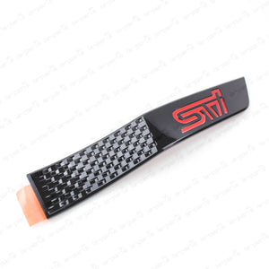 New Genuine OEM Subaru 15-16 WRX STi Black Passenger Fender Emblem Molding Badge