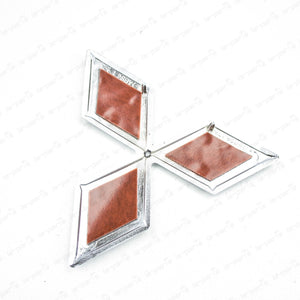Genuine Mitsubishi 04-06 Lancer Galant Chrome Front Grille Logo Emblem MN126476