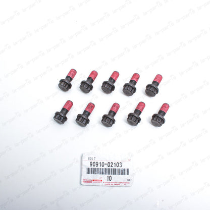 New Genuine Toyota Supra JZA80 MR2 Matrix Celica Clutch Flywheel Bolt Set Of 10