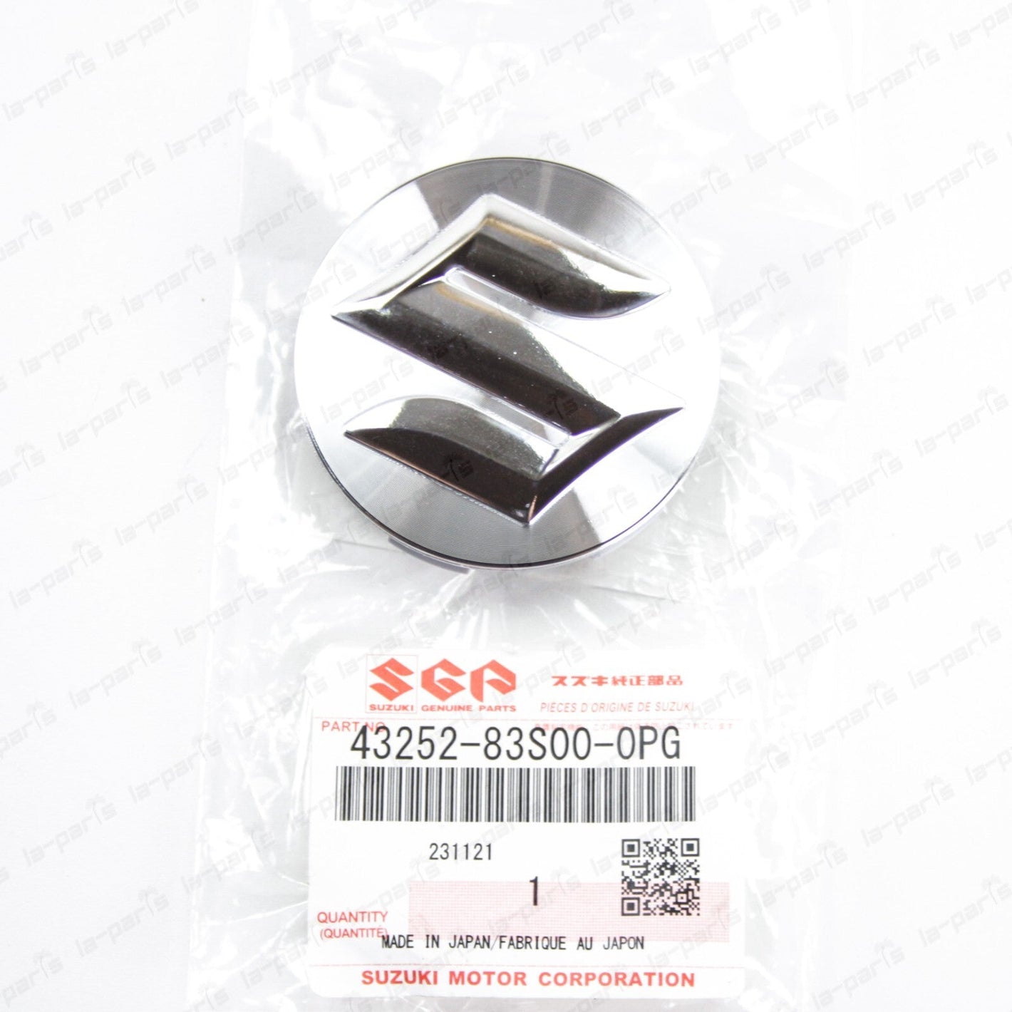 Genuine Suzuki Grand Vitara Kizashi SX4 Silver Wheel Centre Cap 43252-83S00-0PG