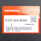 Genuine Honda 91-01 Acura NSX Front Bumper Tow Hook Cap Cover Formula Red R77